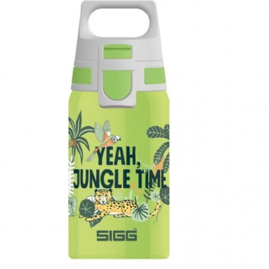 einwandige Trinkflasche aus Edelstahl mit Dschunge