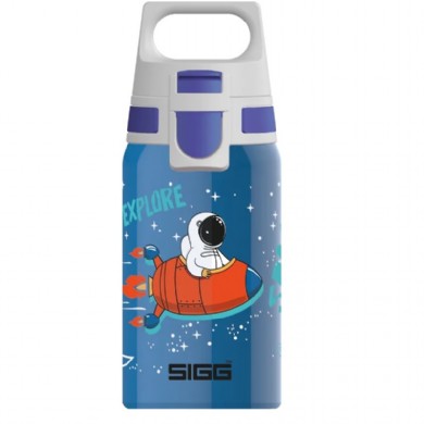 einwandige Trinkflasche aus Edelstahl mit Astronau